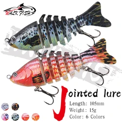 WALK FISH Wobler segmentado luminoso para lucio, lubina y trucha