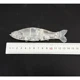 Señuelo articulado Swimbait sin pintar para lubina y trucha - imagen 5