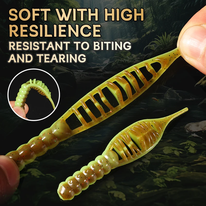 Fanatik Supercontinentes señuelos de pesca blandos – silicona larva - imagen 4