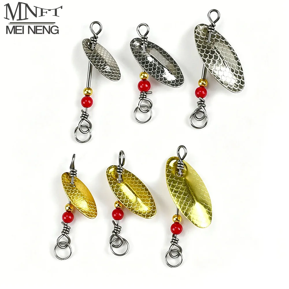 MNFT Cucharas giratorias con lentejuelas para trucha y lucio - imagen 4