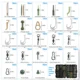 Kit montajes de carpa pre-atados con anzuelos, clips y esmerillones