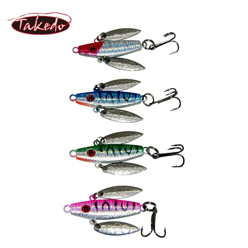 TAKEDO SP05 cuchara giratoria luminiscente - jigging metal para perca