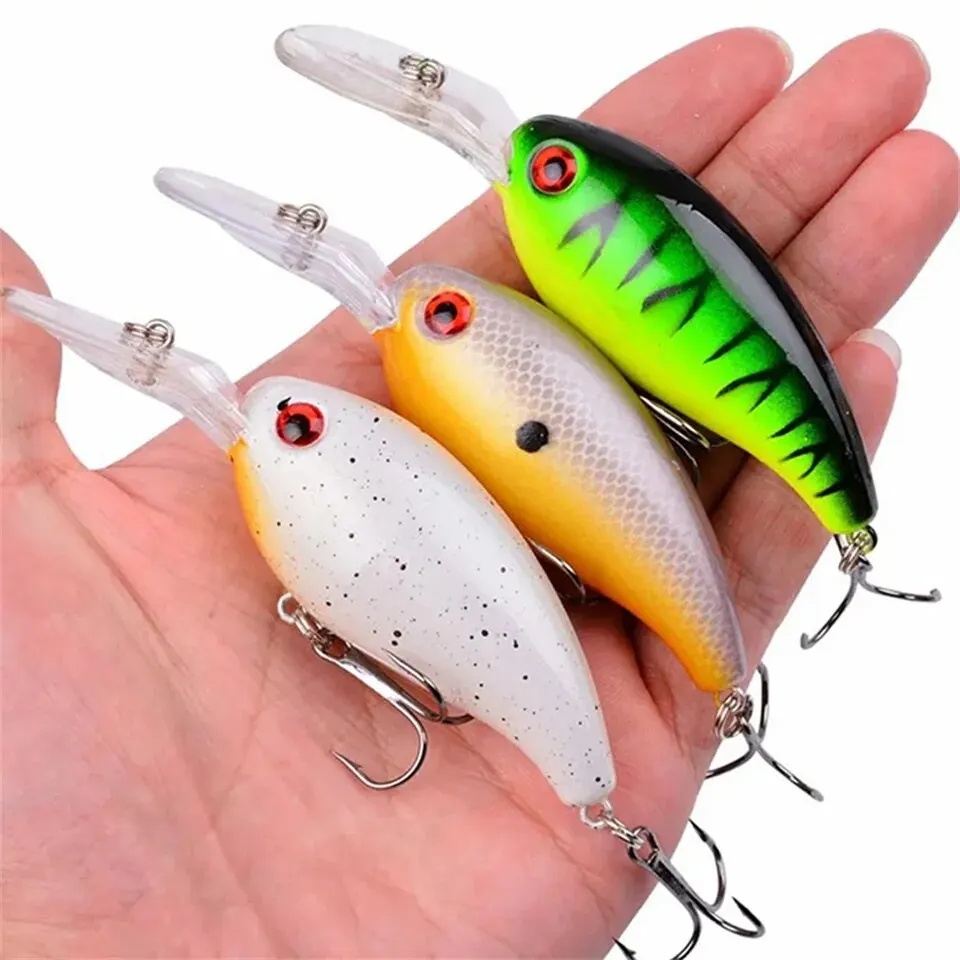 Señuelo Wobbler 10 cm con acabado realista y ojos 3D