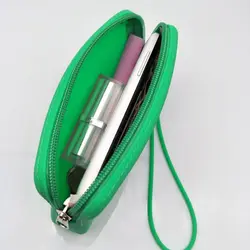 Monedero impermeable rectangular multifuncional de silicona para mujer