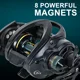 BILLINGS Carrete Baitcasting con arrastre y bobina metálica - imagen 4
