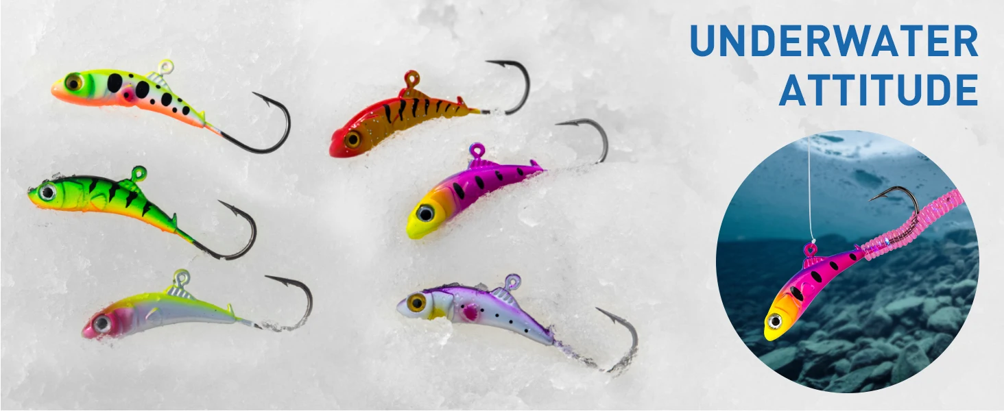 Kit completo de 8 anzuelos jig head