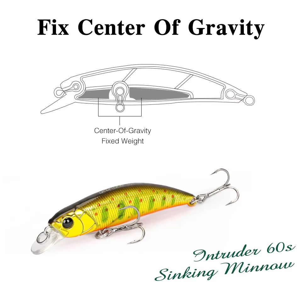 Tsurinoya Intruder 60S – Minnow sinking para trucha - imagen 4