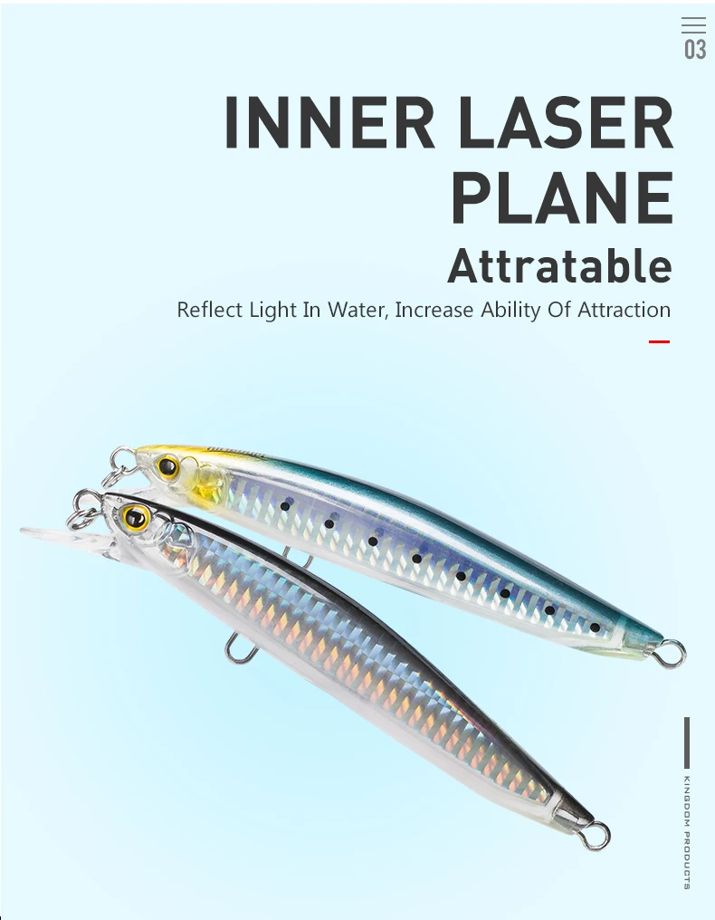 Empaque del señuelo Kingdom Minnow flotante