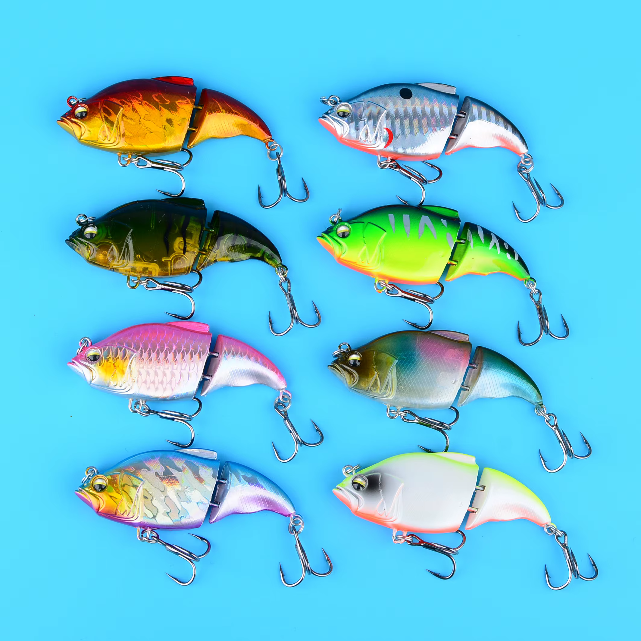 Señuelo Minnow Articulado Flotante para Lubina y Lucio - imagen 2