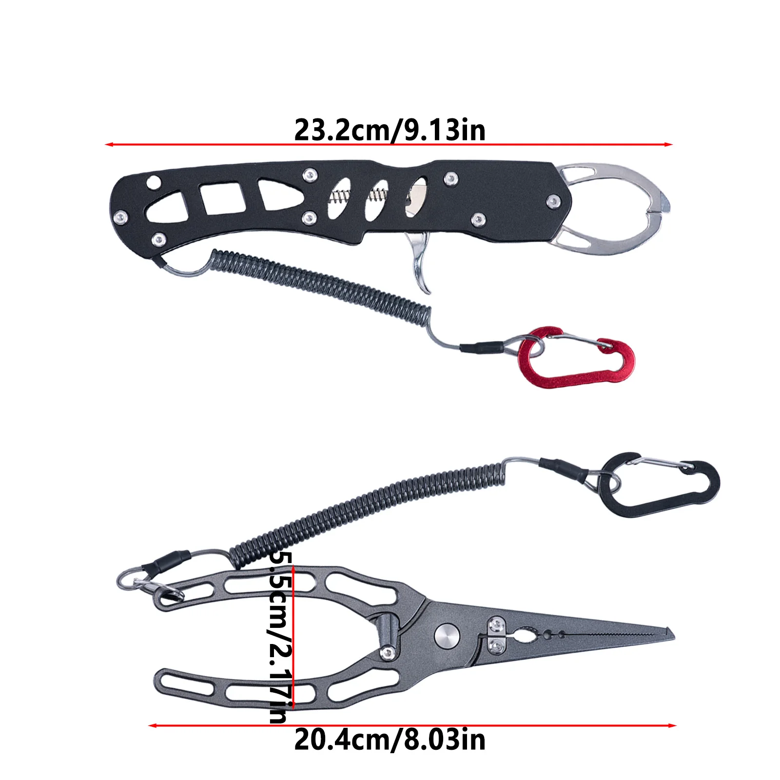 Pinzas de pesca portátiles de aleación de aluminio con palanca - imagen 3