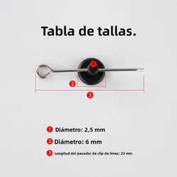 Soporte de línea antienredos universal para carrete de pesca