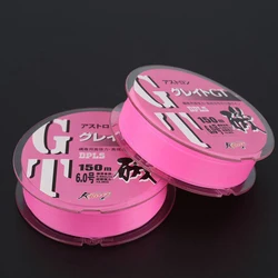 Línea monofilamento rosa pesca en roca