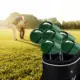 Funda protectora para palos de golf PU cocodrilo impermeable arañazos