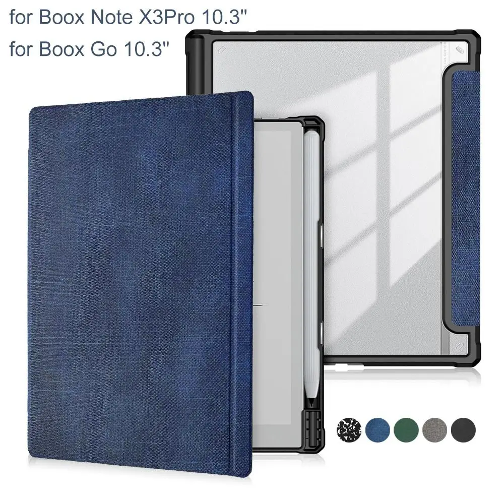 Funda libro cuero PU Onyx Boox Note X3Pro con lápiz y soporte - imagen 5