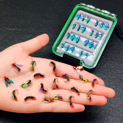 Moscas secas para pesca: lubina y trucha con doble ala láser