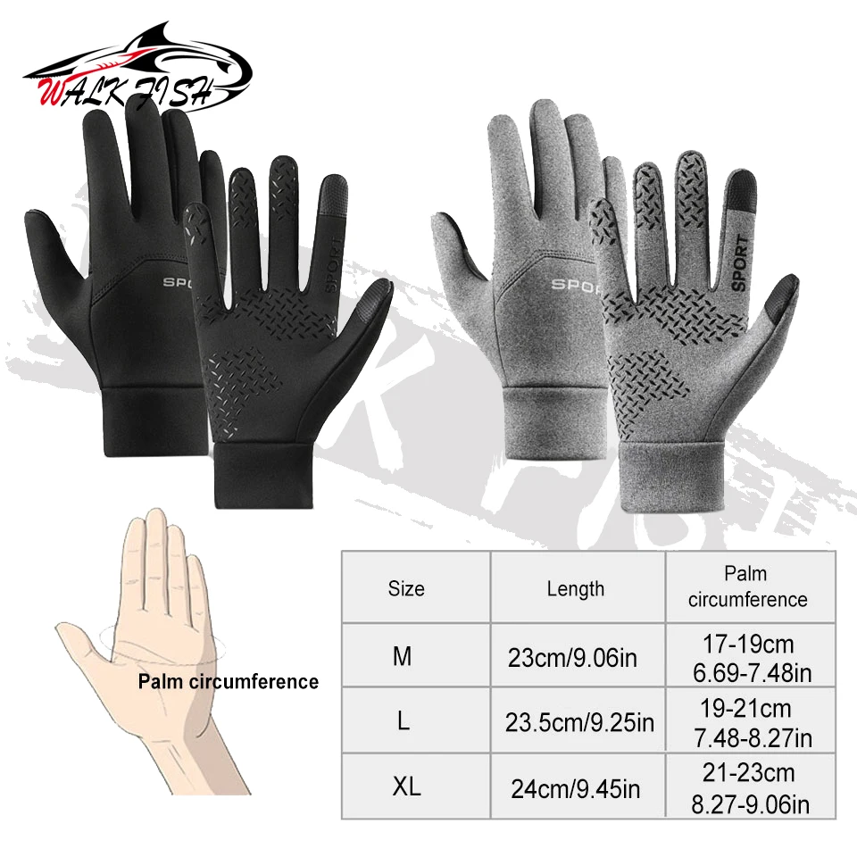 WALK FISH Guantes de pesca impermeables antideslizantes táctiles - imagen 5