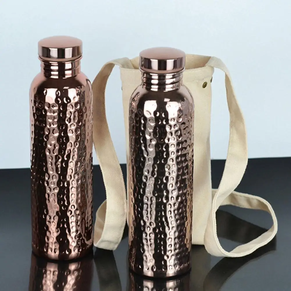 Botella agua cobre patrón martillo para pesca