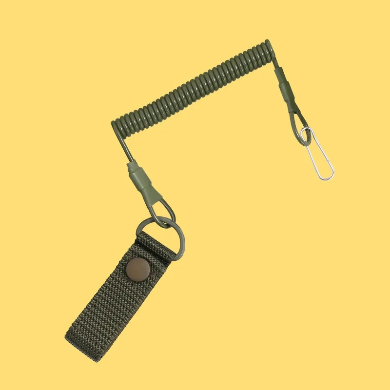 Cuerda elástica antipérdida táctica con resorte y correa de seguridad - imagen 4