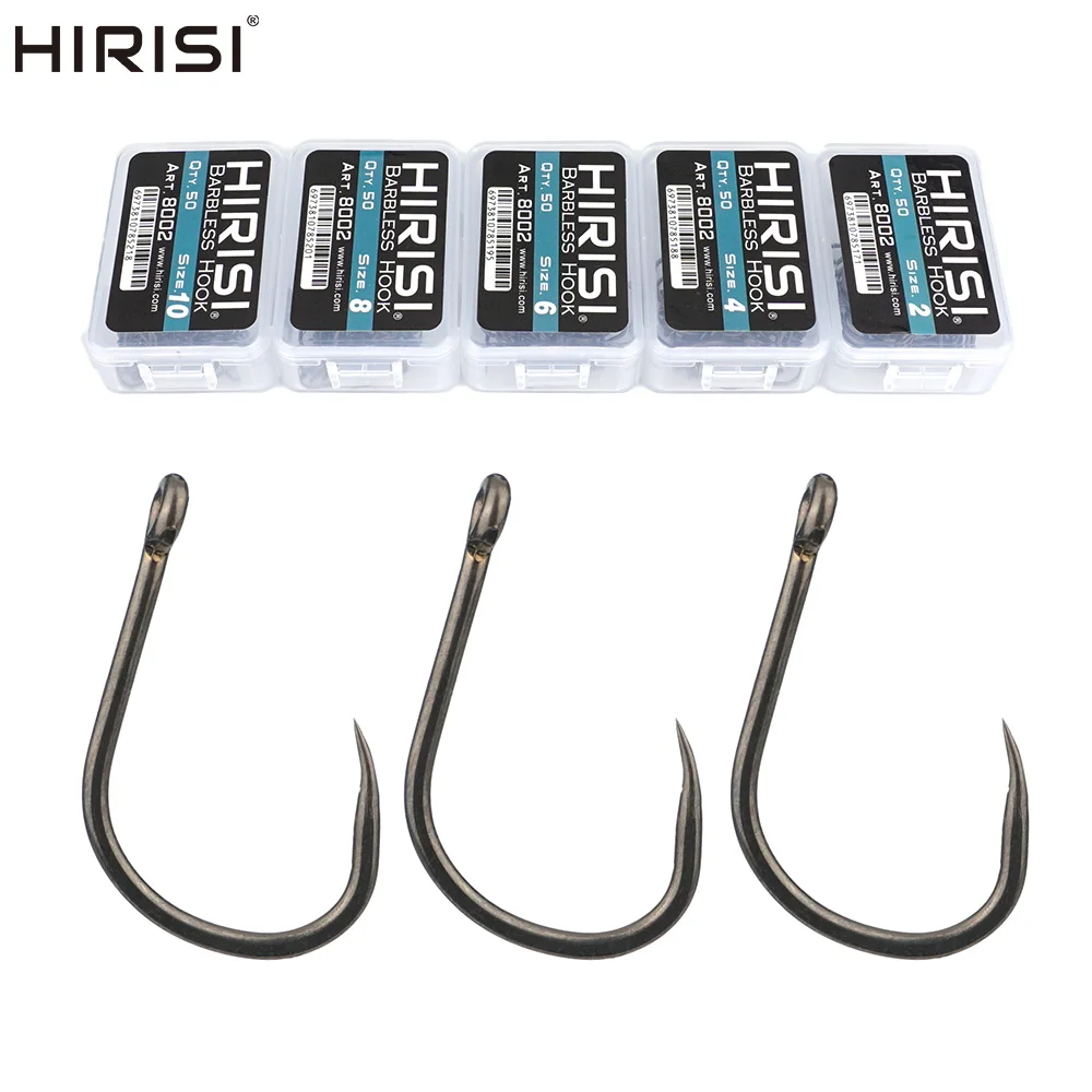 Anzuelos Hirisi de acero inoxidable PTFE con púas y alto carbono - imagen 2
