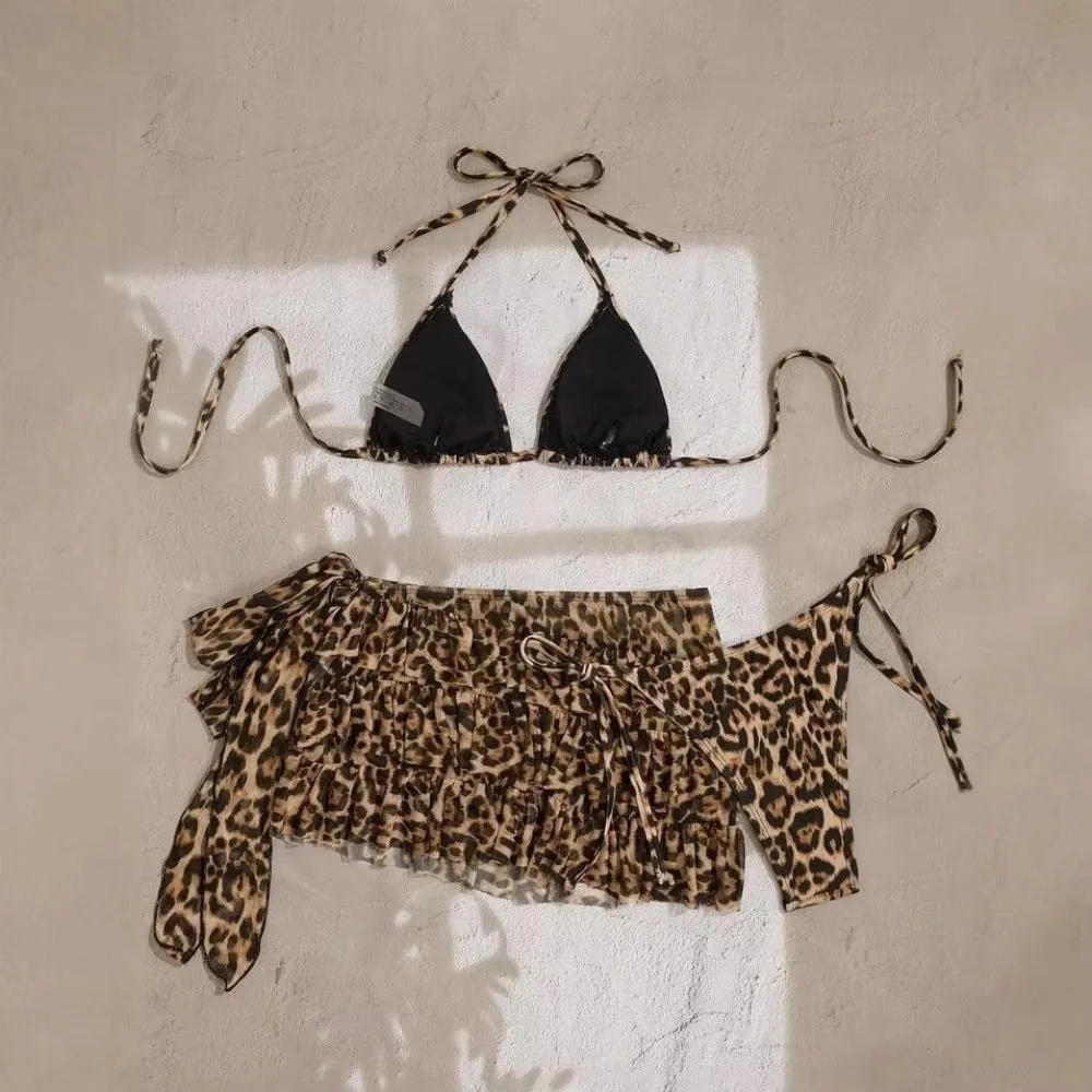 Conjunto Bikini Leopardo con Push-Up y relleno para playa - imagen 5