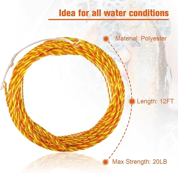 Goture Tenkara, línea flotante cónica para pesca a mosca con anilla