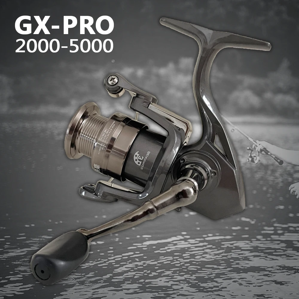Carrete Baitcast GX totalmente metálico arrastre suave para lucio - imagen 3
