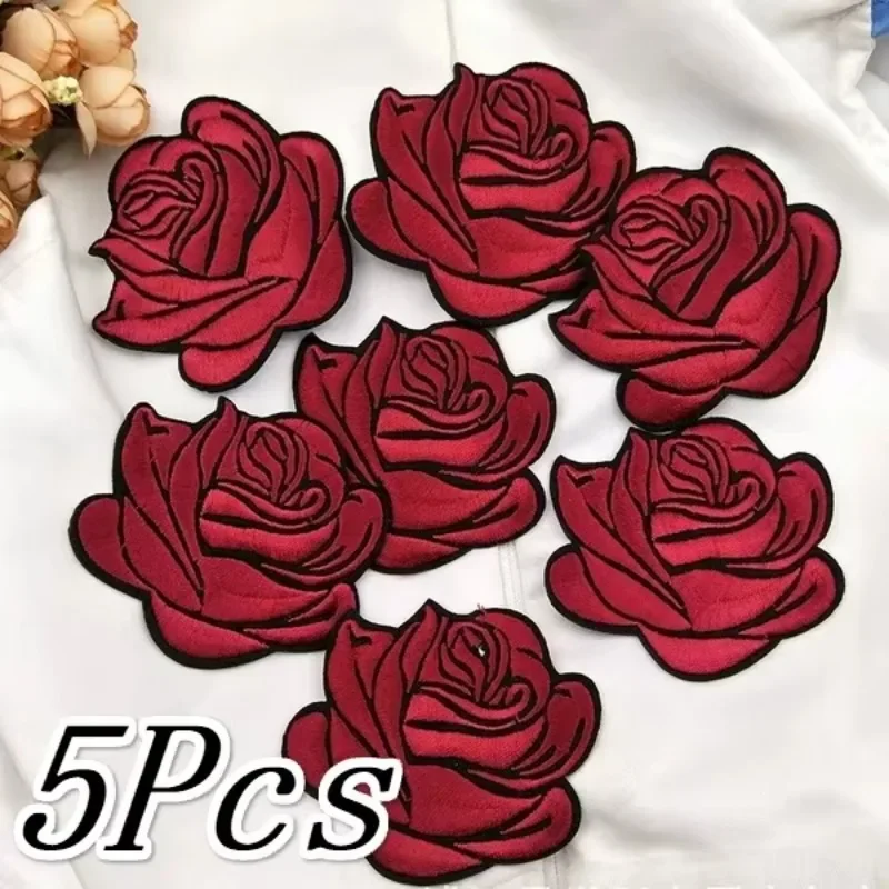 Parches termoadhesivos con rosas – Apliques de tela para ropa - imagen 5