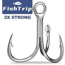 Anzuelos triples acero carbono FishTrip – Alta resistencia señuelos