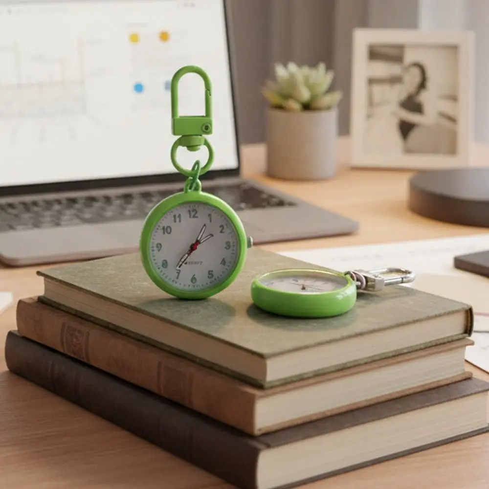 Reloj de bolsillo silencioso con caja de aleación y cuero - imagen 4