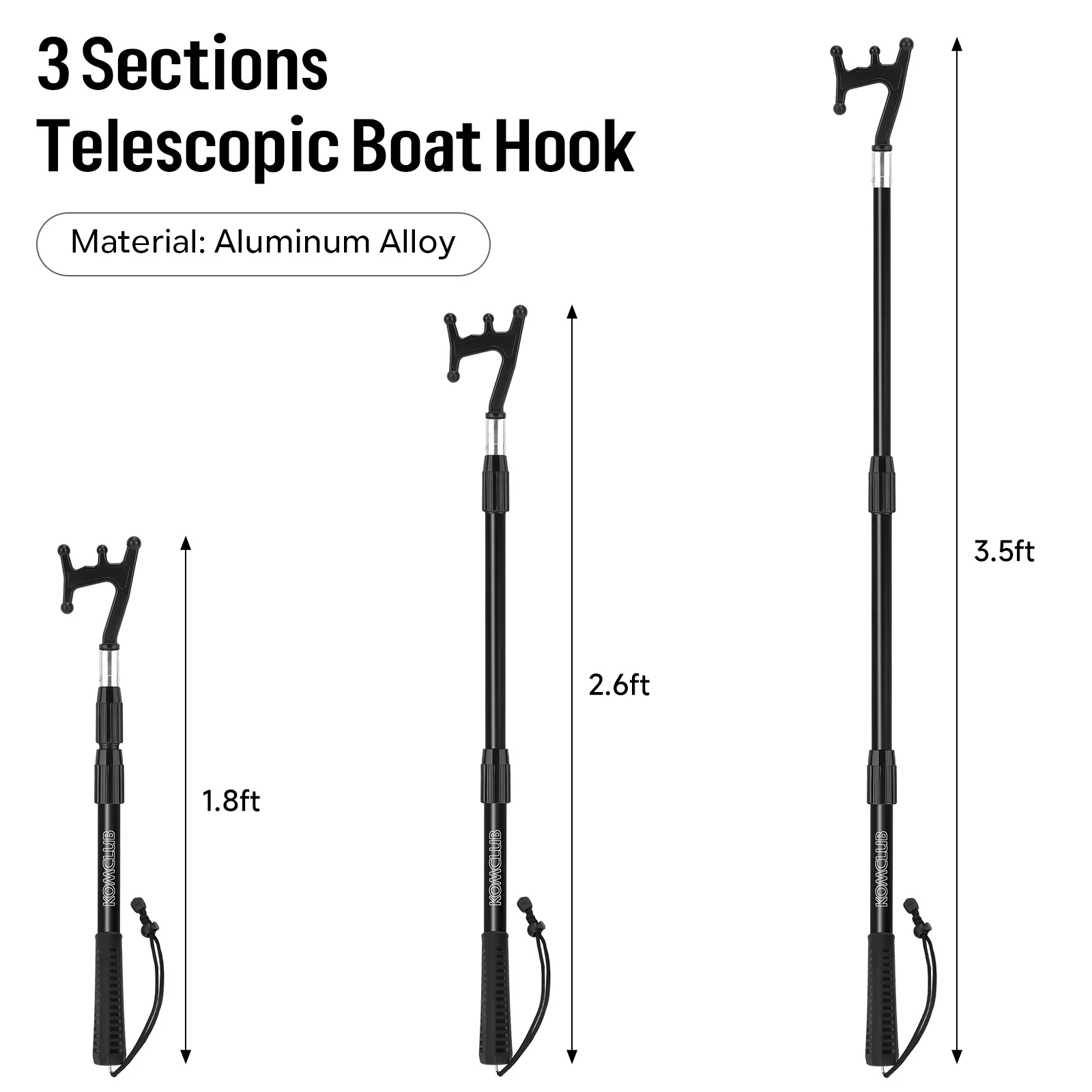 Gancho telescópico SANLIKE para barco W de agarre antideslizante - imagen 3