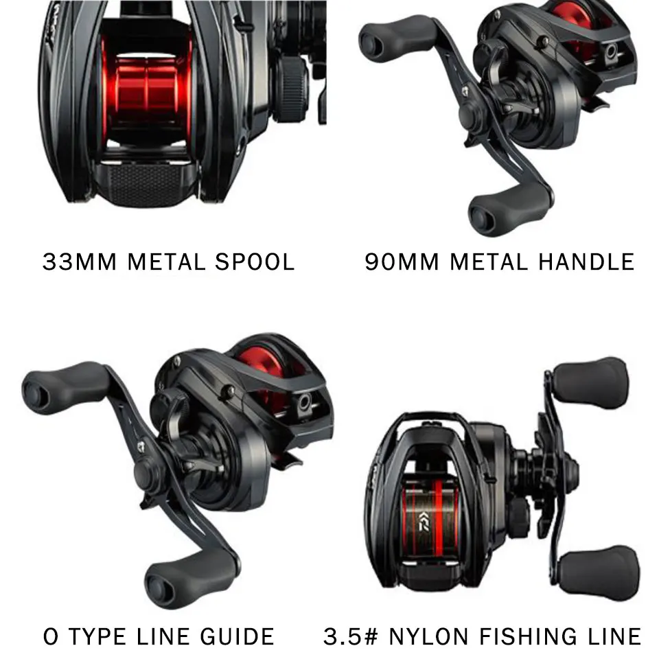 Carrete Baitcasting Daiwa PR100/PD106 - 7.3:1 - MAGFORCE - Mar - imagen 4