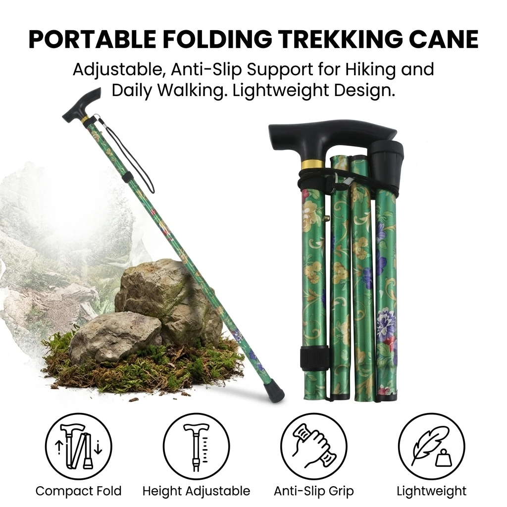 Bastones de trekking plegables ultraligeros de aluminio para ruta - imagen 5