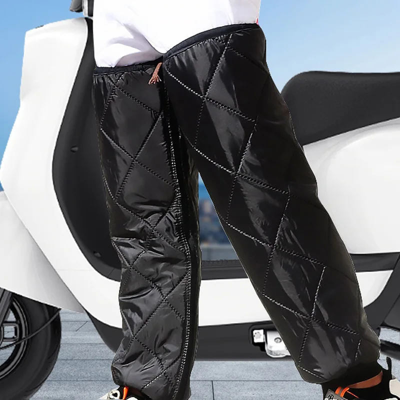 Calentador de piernas impermeable para moto, forro polar antiviento - imagen 4