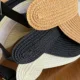 Sombrero de pesca con ala ancha de paja tejida para camping - imagen 5