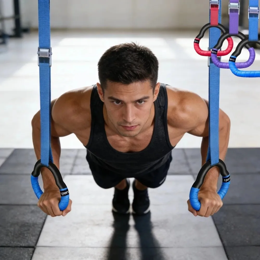 Anillas de gimnasia ajustables resistentes al desgaste con altura - imagen 2