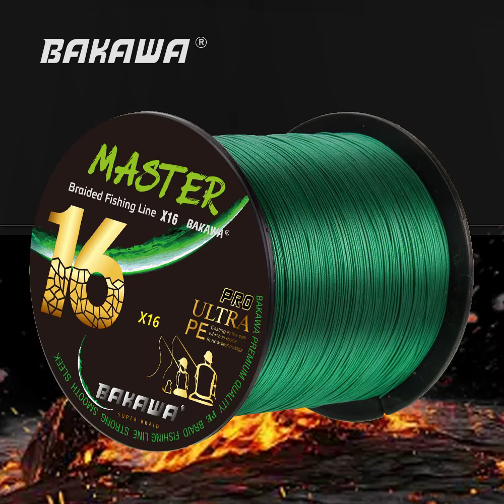 BAKAWA X16 Línea Trenzada PE para Carpa y Mar