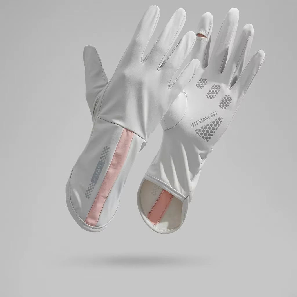Guantes de ciclismo para mujer UV – Dedos completos transpirables