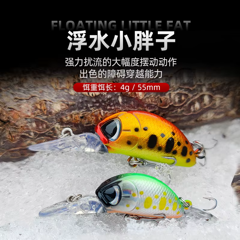 Minnow Flotante 5,5 cm 4g – Jerkbait para Bass y Lucio - imagen 4