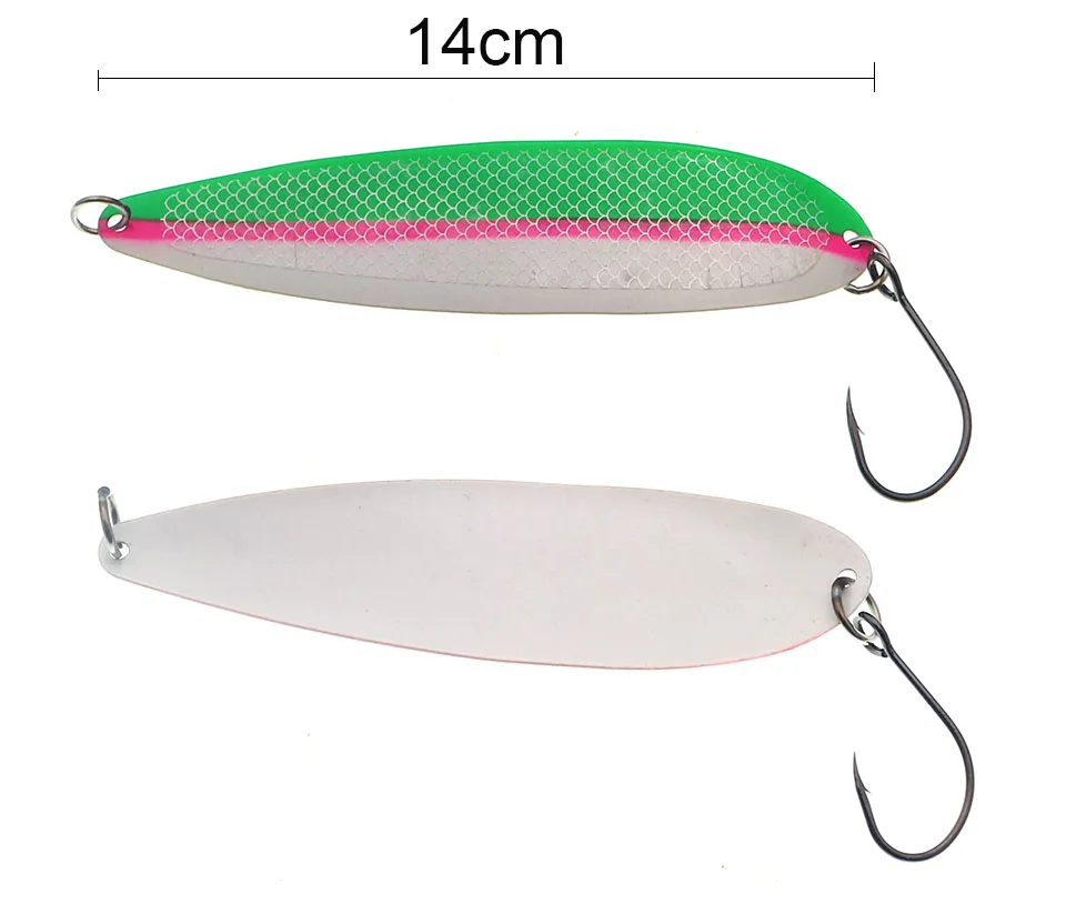 Cuchara de pesca Spinner detalle ganchos