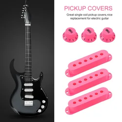 Cubiertas micrófono single coil ABS rosa y azul para guitarra eléctrica