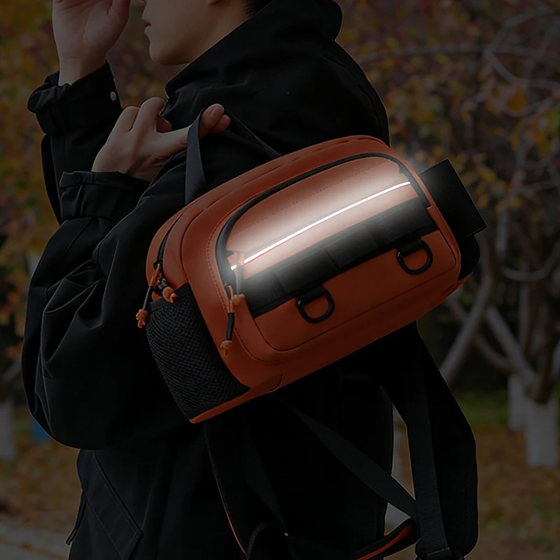 Bolsa aparejos de pesca táctica Molle de pecho deportiva para hombre - imagen 2