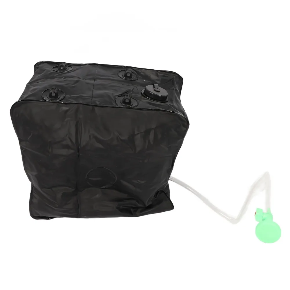 Bolsa de ducha portátil solar de PVC removible con rociador para camping - imagen 4