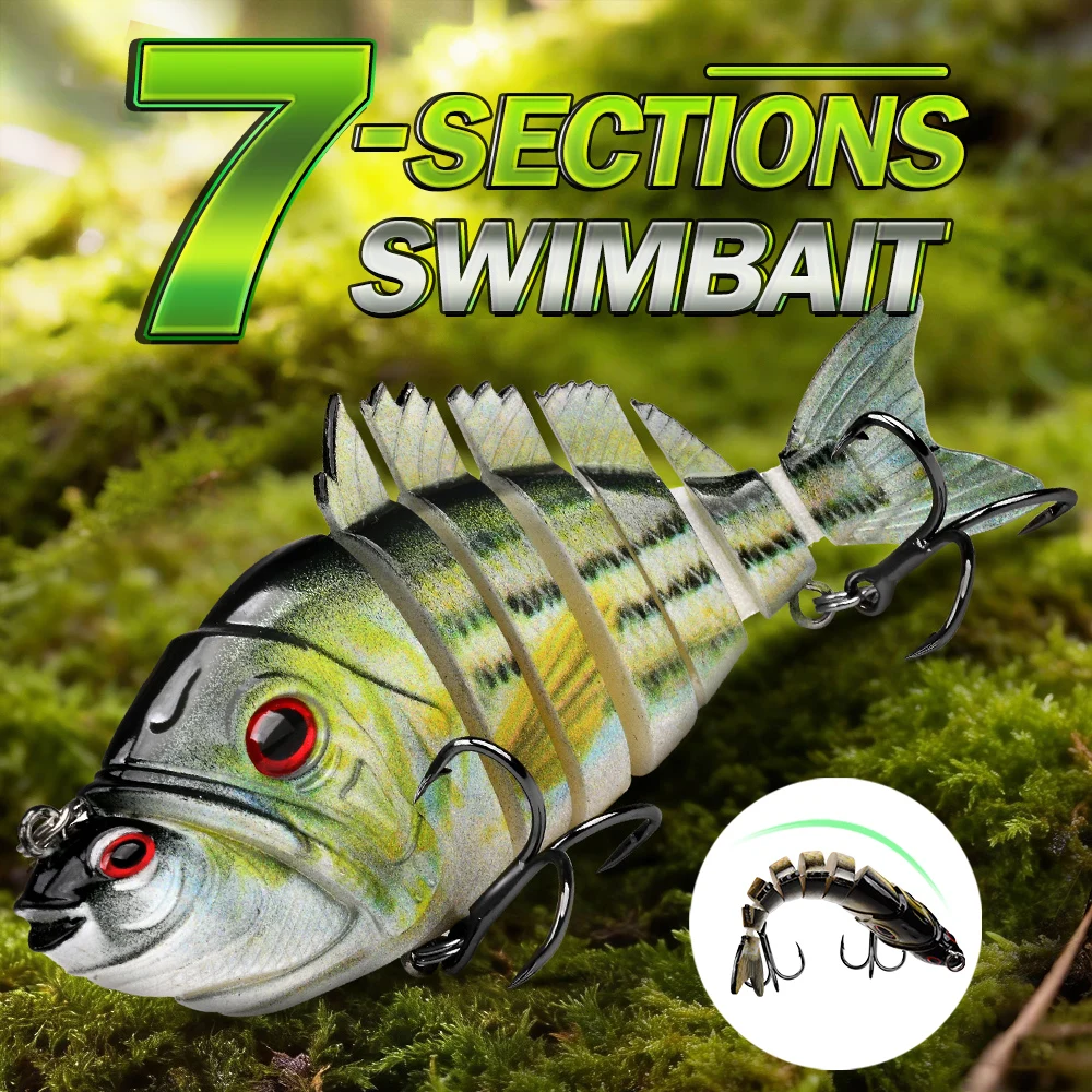 Proberos señuelo de lucio crankbait articulado realista