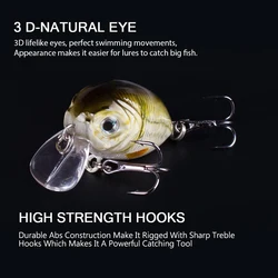 Crankbait Mini Flotante de Manivela – Señuelo Duro para Agua Dulce
