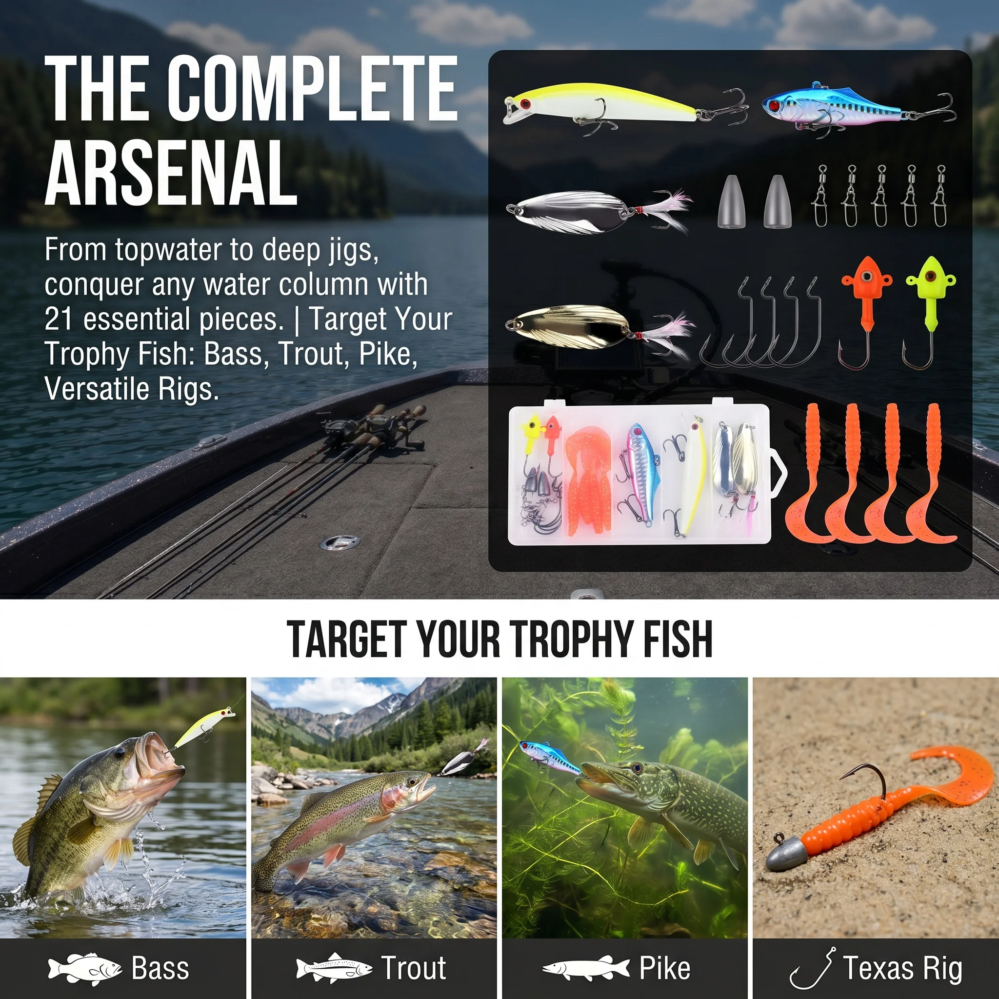 Goture señuelos para lubina VIB, crankbait, minnow y popper - imagen 5