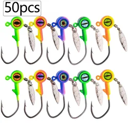 Anzuelos Jig Head sin malezas ojo grande para vinilo 1,75-10g