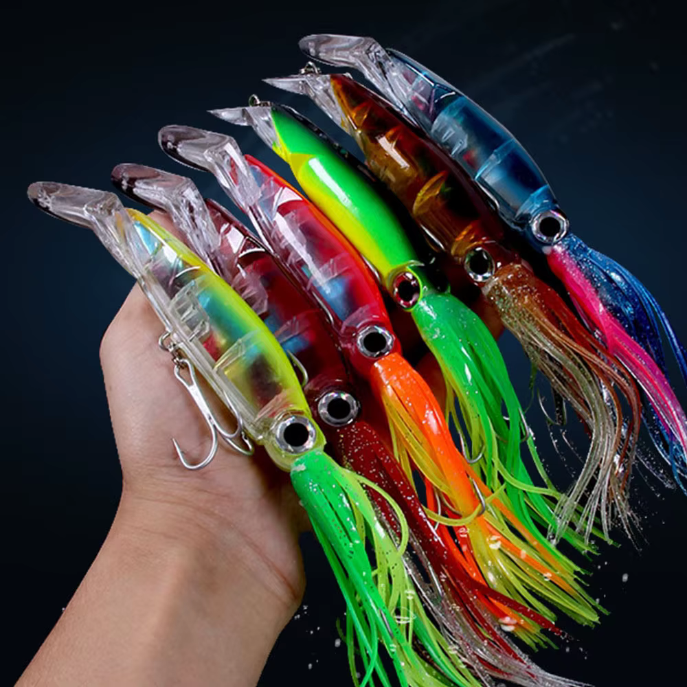 Jig de Pulpo Fluorescente para Aguas Profundas con Línea Anti-mordedura - imagen 4