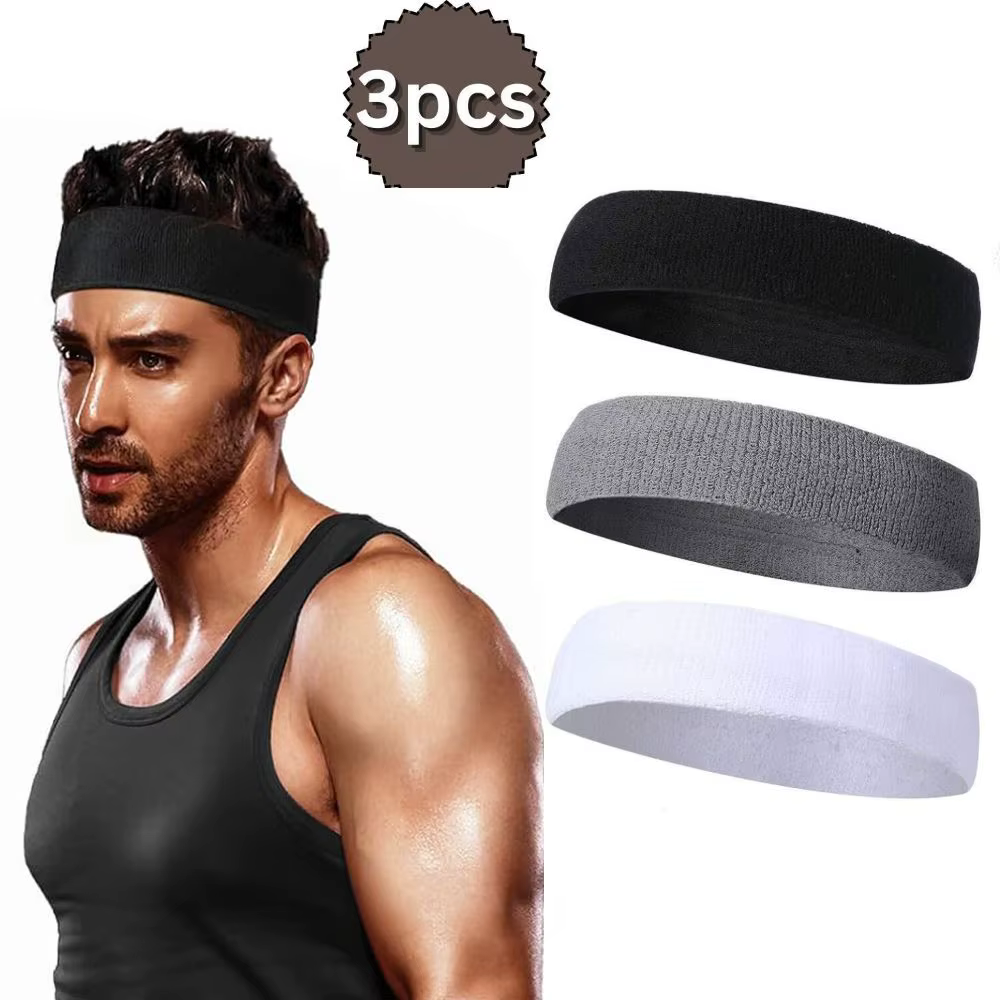 Pack 3 Diademas Deportivas Absorbentes – Para Running, Yoga y Gimnasio - imagen 5
