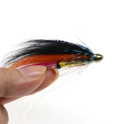 Moscas de tubo latón Vtwins para trucha y steelhead, cabeza cónica
