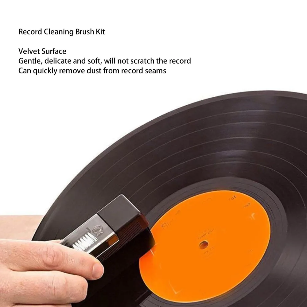 Cepillo limpiador de discos de vinilo para tocadiscos - imagen 3